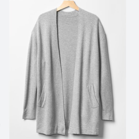 GAP Pure Body Open Cardigan in Light Heather Grey Size Small - Picture 2 of 8